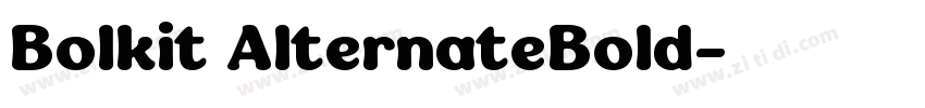 Bolkit AlternateBold字体转换 Bolkit AlternateBold字体转换